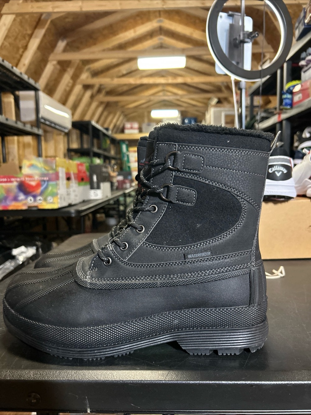 Mens NORTIV 8 Avenue Waterproof Boots. Size 10.5. No Box
